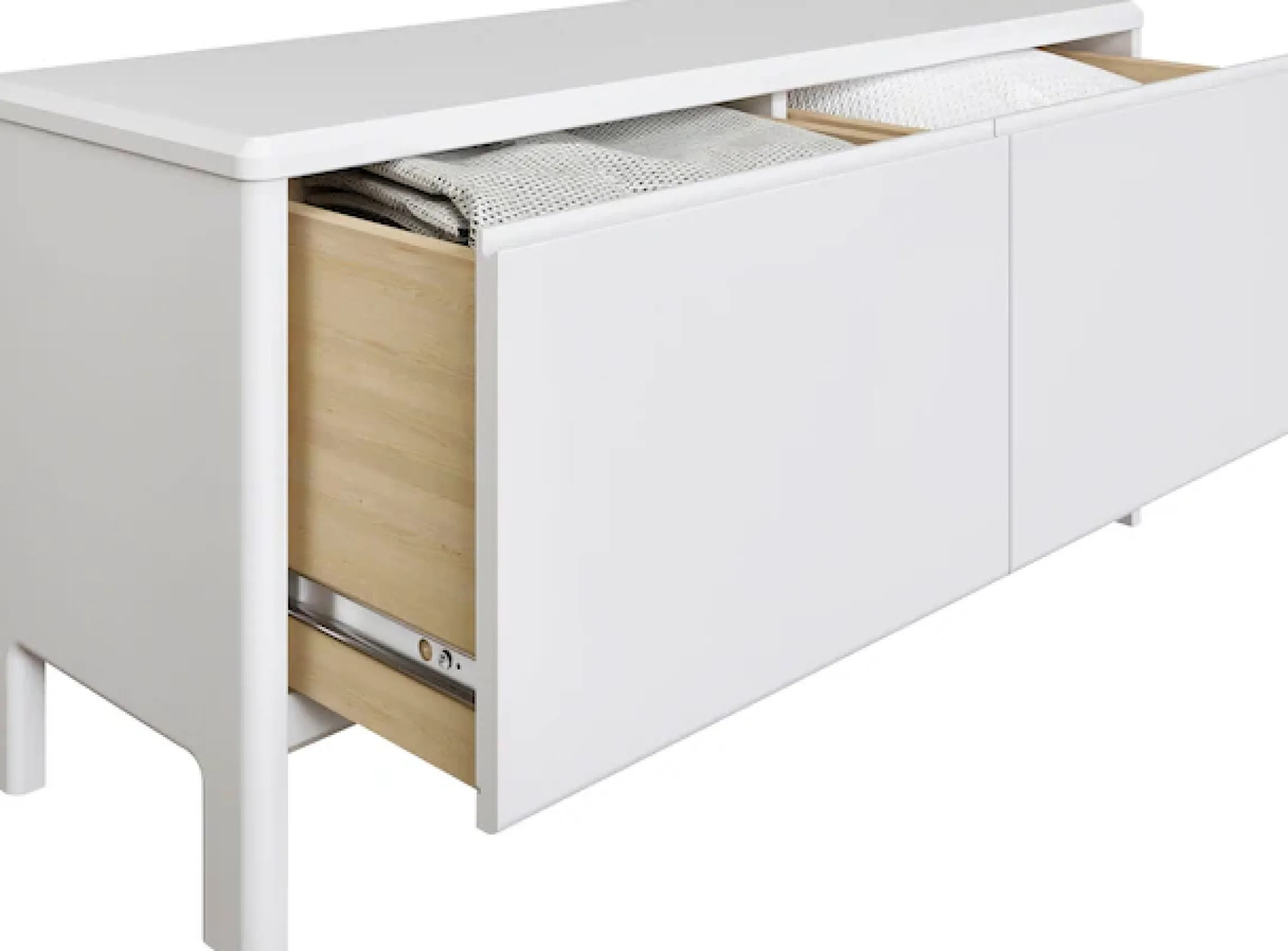 OTTO home Kommode »Luven« FSC® zertifiziertes Massivholz, mit 2 Schubkasten