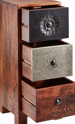 OTTO home Kommode »Mahar« Breite 30 cm mit Metallfronten
