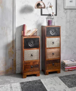 OTTO home Kommode »Mahar« Breite 30 cm mit Metallfronten