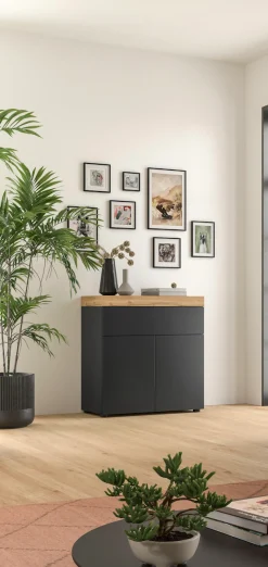 OTTO home Kommode »MAMBO, TOPSELLER!, Breite 77cm, 2 Türen, 1 Einlegeboden, 1 Schubkasten« 1 Stk. tlg. Kommode, Anrichte, Wohnzimmer, Schlafzimmer