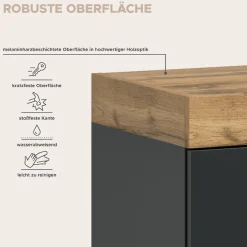 OTTO home Kommode »MAMBO, TOPSELLER!, Breite 77cm, 2 Türen, 1 Einlegeboden, 1 Schubkasten« 1 Stk. tlg. Kommode, Anrichte, Wohnzimmer, Schlafzimmer