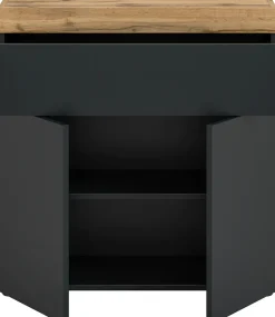 OTTO home Kommode »MAMBO, TOPSELLER!, Breite 77cm, 2 Türen, 1 Einlegeboden, 1 Schubkasten« 1 Stk. tlg. Kommode, Anrichte, Wohnzimmer, Schlafzimmer