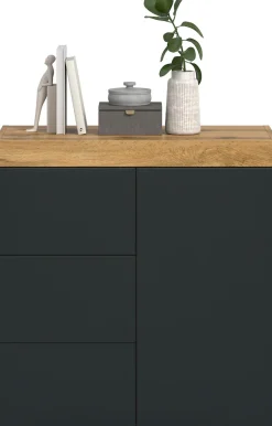 OTTO home Kommode »MAMBO, TOPSELLER!, Breite 77 cm, 1 Tür, 1 Einlegeboden, 3 Schubkästen« 1 Stk. tlg. Kommode, Anrichte, Wohnzimmer, Schlafzimmer
