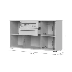OTTO home Kommode »Opera Kombikommode, Sideboard, Schubladenkommode« UV lackiert, Soft Close Funktion, Höhenverstellbare Füße