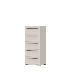 OTTO home Kommode »Opera Schubladenkommode, Schubladenmöbel, Kommode, 4 oder 5 Schubladen« UV lackiert, Soft Close Funktion, Höhenverstellbare Füße