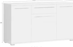OTTO home Kommode »Piano« (H/B/T): 84,6/150/45,2cm,UV lackiert, Soft-Close Funktion