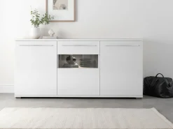 OTTO home Kommode »Piano« (H/B/T): 84,6/150/45,2cm,Hochglanz UV lackiert, Soft-Close Funktion