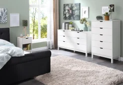 OTTO home Kommode »Post« massives Kiefernholz, mit vielen Stauraummöglichkeiten, Breite 76 cm