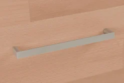 OTTO home Kommode »Ribe 85cm breit,35 cm tief, Fronten Massivholz,2 Türen mit Glaseinsatz« Holz massiv, Holzwerkstoff,3 breite Fächer
