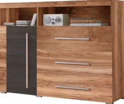 OTTO home Kommode »Roger,Breite 120cm, moderne Anrichte mit 3 Schubladen« Kommode mit viel Stauraum, Masse 120x92x38,5 (B/H/T)