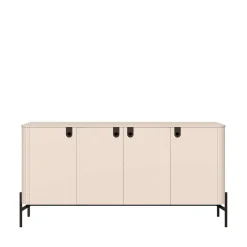 OTTO home Kommode »Rondo Sideboard, Schrank mit Metallfüßen und Metallgriffen« UV lackiert, Soft Close Funktion, Metallrahmen als Basis des Elements