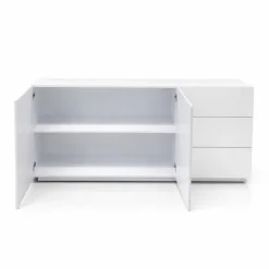 OTTO home Kommode »San Remo, Kombikommode, Sideboard, mit viel Stauraum, Hochglanz« Moderne Kommode, UV-lackiert, grifflos, push-to-open-Funktion, B=180cm