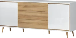OTTO home Kommode »Vida« (H/B/T): 78/180/47cm,UV lackiert, hochglänzend, Soft-Close und Push-to-open Funktion