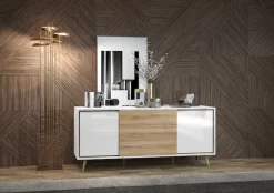 OTTO home Kommode »Vida« (H/B/T): 78/180/47cm,UV lackiert, hochglänzend, Soft-Close und Push-to-open Funktion