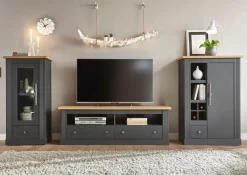 OTTO home Kommode »Westminster, Schrank im Landhausstil, Wohnzimmerschrank« Mehrzweckschrank, viel Stauraum, Metallgriffe, in 2 Farben erhältlich