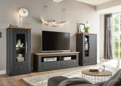 OTTO home Kommode »Westminster, Schrank im Landhausstil, Wohnzimmerschrank« Mehrzweckschrank, viel Stauraum, Metallgriffe, in 2 Farben erhältlich