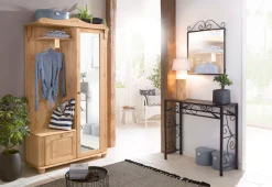 OTTO home Kompaktgarderobe »Adele« Breite 108 cm, mit Spiegeltür, aus massiver Kiefer, FSC®