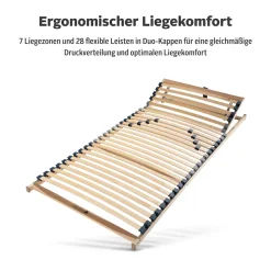 OTTO home Lattenrost »Randsfjord, 90x200, 140x200 cm und weiteren Größen« Lattenrost für alle Matratzen, langlebig, ergonomisch, 7-Zonen