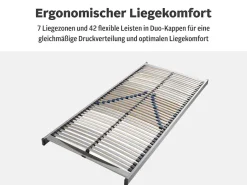 OTTO home Lattenrost »Tronfjell, 90x200, 140x200 cm und weiteren Größen« Lattenrost für alle Matratzen, langlebig, ergonomisch, 7-Zonen