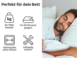 OTTO home Lattenrost »Tronfjell, 90x200, 140x200 cm und weiteren Größen« Lattenrost für alle Matratzen, langlebig, ergonomisch, 7-Zonen
