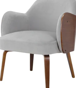 OTTO home Loungesessel »Eleena, Sessel Wohnzimmer,« 1 Stk. tlg. Stoff aus recyceltem Polyester, Beine aus Pappelholz, Sitzhöhe 47 cm