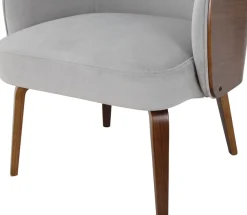 OTTO home Loungesessel »Eleena, Sessel Wohnzimmer,« 1 Stk. tlg. Stoff aus recyceltem Polyester, Beine aus Pappelholz, Sitzhöhe 47 cm