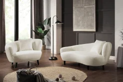 OTTO home Loungesessel »Olivia« XXL-Sessel, Nierenform-Sessel mit Zierkissen im Originalbezug