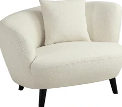 OTTO home Loungesessel »Olivia« XXL-Sessel, Nierenform-Sessel mit Zierkissen im Originalbezug