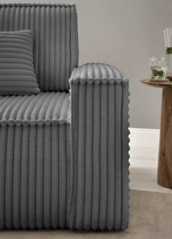 OTTO home Loveseat »FINNLEY Cord, Loveseat & Hocker im Set« 2 Stk. tlg. verfügbar in den Stoffqualitäten Bouclé, Struktur fein und Mega Cord