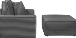 OTTO home Loveseat »FINNLEY Cord, Loveseat & Hocker im Set« 2 Stk. tlg. verfügbar in den Stoffqualitäten Bouclé, Struktur fein und Mega Cord