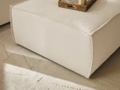 OTTO home Loveseat »FINNLEY Struktur fein, Loveseat & Hocker im Set« 2 Stk. tlg. verfügbar in den Stoffqualitäten Bouclé, Struktur fein und Mega Cord