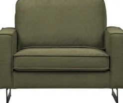 OTTO home Loveseat »Pinto 105 cm, Cord, Chenille, Lederoptik« mit Keder, Metallfüßen und auch in Cord Bezug erhältlich