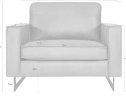 OTTO home Loveseat »Pinto 105 cm, Cord, Chenille, Lederoptik« mit Keder, Metallfüßen und auch in Cord Bezug erhältlich