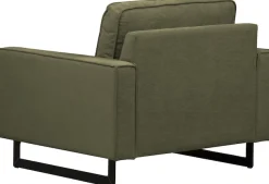 OTTO home Loveseat »Pinto 105 cm, Cord, Chenille, Lederoptik« mit Keder, Metallfüßen und auch in Cord Bezug erhältlich