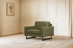 OTTO home Loveseat »Pinto 105 cm, Cord, Chenille, Lederoptik« mit Keder, Metallfüßen und auch in Cord Bezug erhältlich