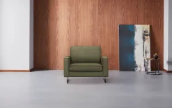 OTTO home Loveseat »Pinto 105 cm, Cord, Chenille, Lederoptik« mit Keder, Metallfüßen und auch in Cord Bezug erhältlich