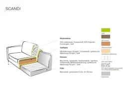 OTTO home Loveseat »Pinto Skandi 105 cm, Chenille, Struktur« mit Keder, Massivholzfüße Eiche geräuchert
