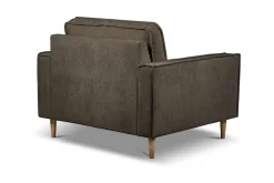 OTTO home Loveseat »Pinto Skandi 105 cm, Chenille, Struktur« mit Keder, Massivholzfüße Eiche geräuchert