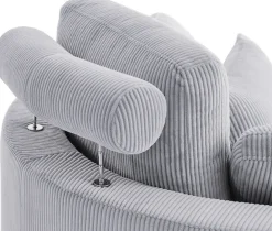 OTTO home Loveseat »Ravi Sessel, B: 114 cm, Sitzhöhe: 42 cm« XXL- Sessel, mit Stauraumhocker, Rückenstütze & 4 Zierkissen