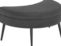 OTTO home Loveseat »Riko Sessel, B: 110 cm, Sitzhöhe: 44 cm« XXL- Sessel, mit Stauraumhocker, Rückenstütze & 4 Zierkissen