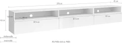 OTTO home Lowboard »Baros« stehend/hängend montierbar, Breite 270 cm