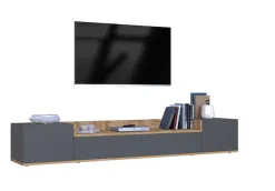 OTTO home Lowboard »BOLSENA,TV-Kommode, TV-Möbel,TV-Bank, 4 Fächer und offenes Ablagefach« 1 Stk. tlg. stehend/hängend montierbar, Made in Italy, B/T/H: 200 × 35 × 31,2 cm
