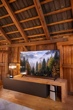 OTTO home Lowboard »Chronos TV-Board, TV-Schrank« Breite verstellbar von 190 bis 350 cm, 1 Stk. tlg. Breite 270 cm TV-Board,Lowboard,1 Klappe und ein L-Förmiger Aufsatz