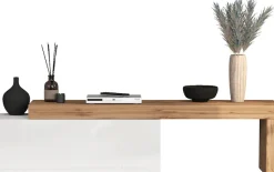 OTTO home Lowboard »Chronos TV-Board, T-Schrank« Breite verstellbar von 180 bis 290 cm, 1 Stk. tlg. Breite 240 cm TV-Board,Lowboard,1 Klappe und ein L-Förmiger Aufsatz