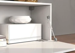 OTTO home Lowboard »Chronos TV-Board, T-Schrank« Breite verstellbar von 180 bis 290 cm, 1 Stk. tlg. Breite 240 cm TV-Board,Lowboard,1 Klappe und ein L-Förmiger Aufsatz