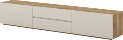 OTTO home Lowboard »Criss, Breite 200 cm, moderne grifflose TV-Kommode« TV-Kommode, TV-Schrank, hängend und stehend montierbar