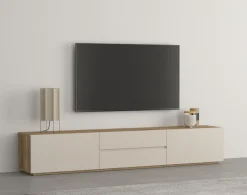 OTTO home Lowboard »Criss, Breite 200 cm, moderne grifflose TV-Kommode« TV-Kommode, TV-Schrank, hängend und stehend montierbar