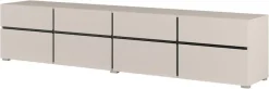 OTTO home Lowboard »Cross,Breite 225 cm, moderne grifflose TV-Kommode« TV-Schrank mit viel Stauraum, TV-Board