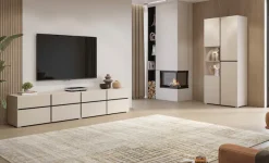 OTTO home Lowboard »Cross,Breite 225 cm, moderne grifflose TV-Kommode« TV-Schrank mit viel Stauraum, TV-Board