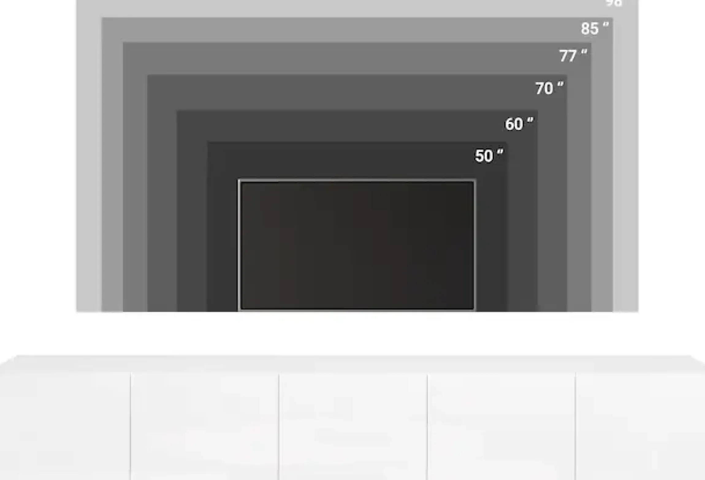 OTTO home Lowboard »Denver 250 cm für bis zu 98-Zoll TVs - Weltmeisterschaft im XXL Format« Wahlweise mit oder ohne offenes Fach in der Mitte